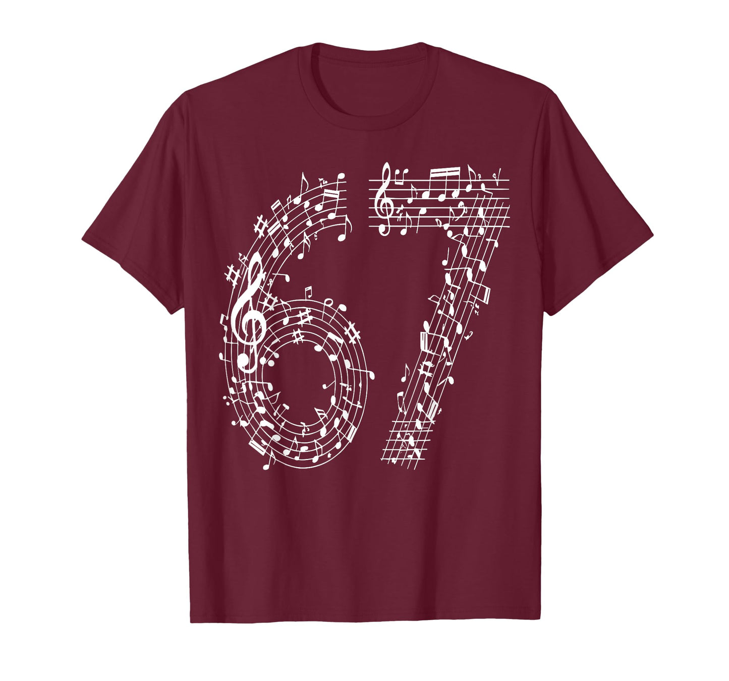 67 Music Meme Six Seven Music Teacher Musician T-Shirt