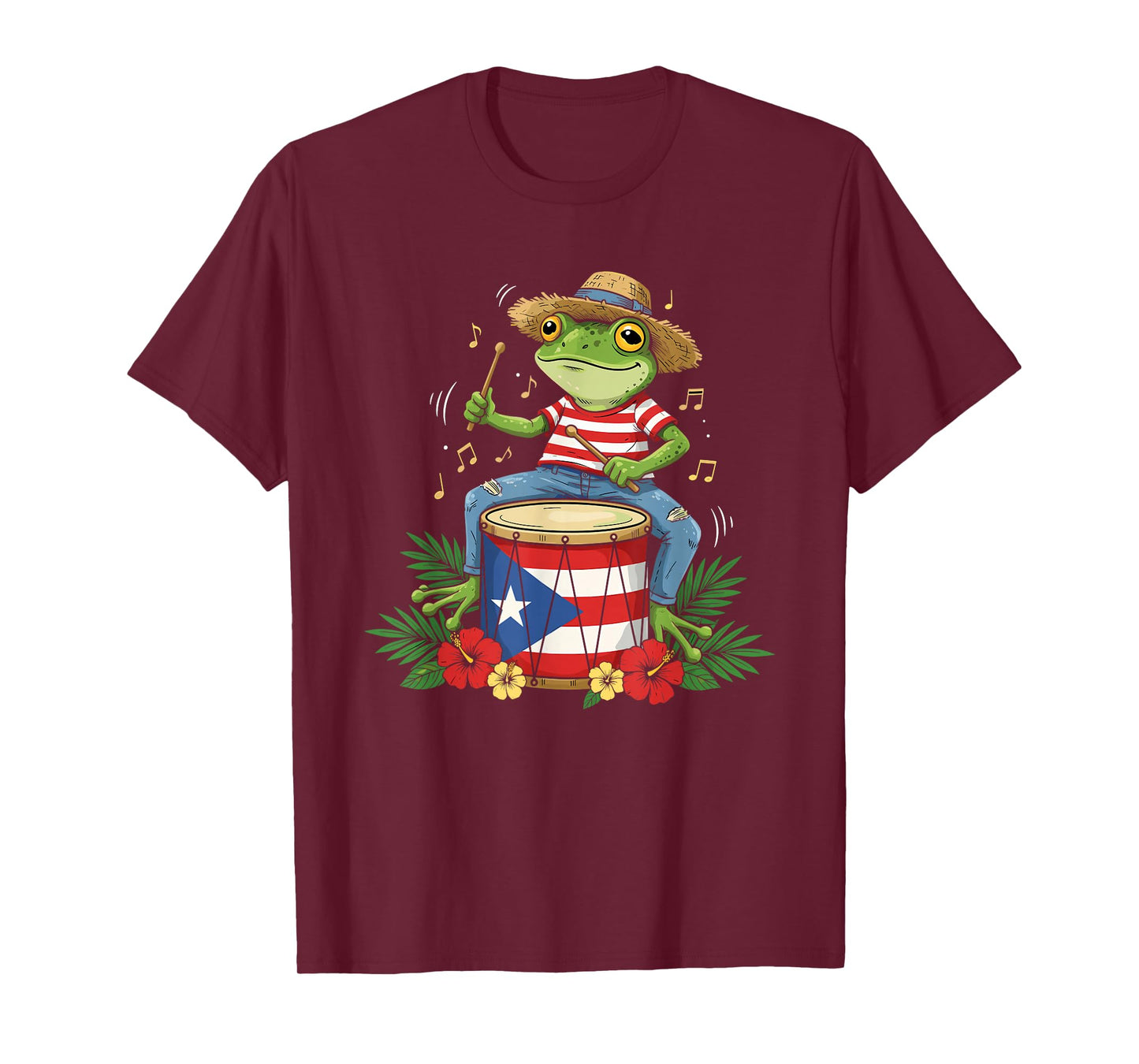 Puerto Rican Flag Coqui Frog Puerto Rico Hispanic Heritage T-Shirt
