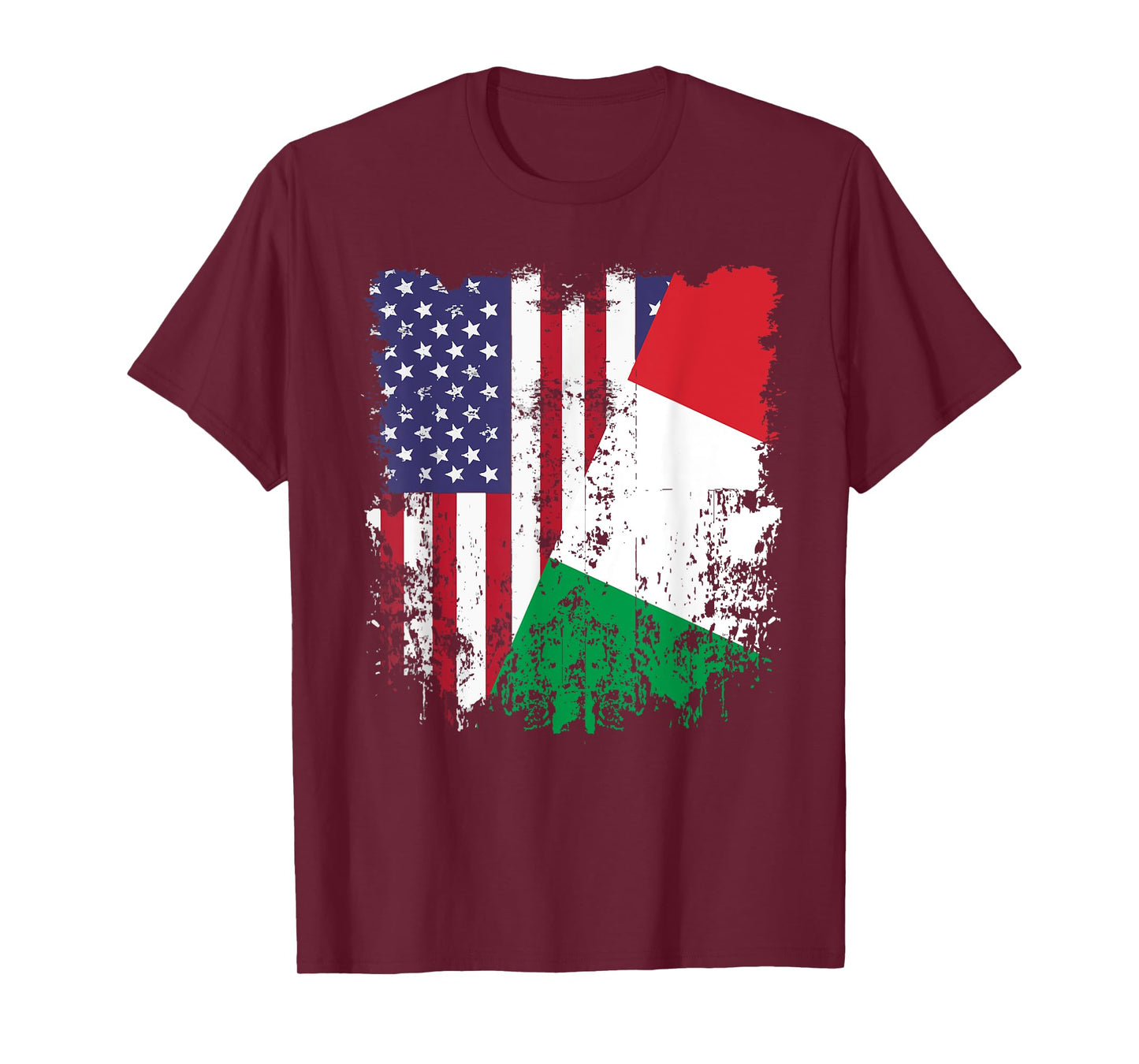 Italian Roots Half American Flag Italy Flag T-Shirt for Women Kids Men