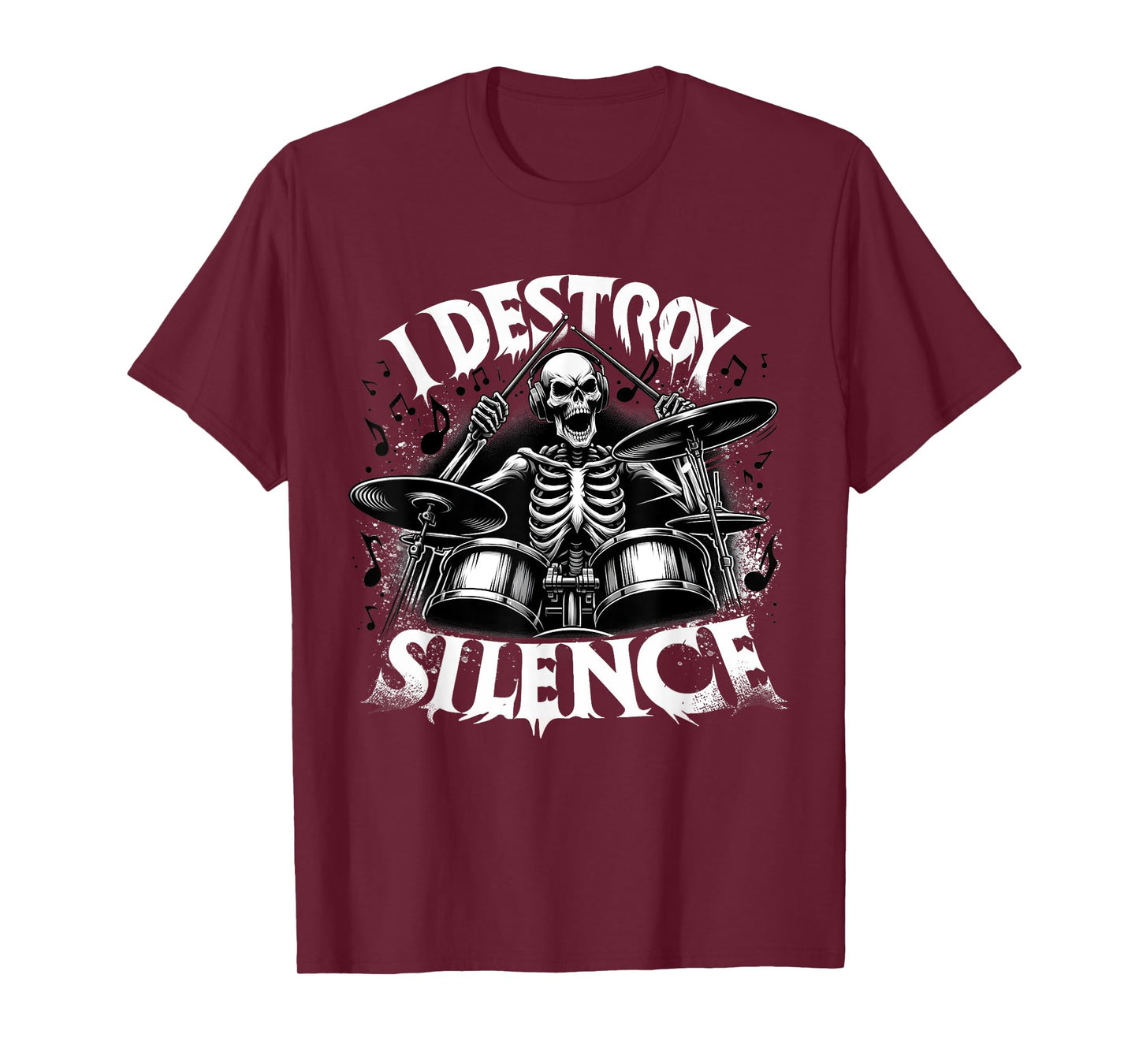 Skeleton Playing Drums - Skull Lover Halloween Costume T-Shirt