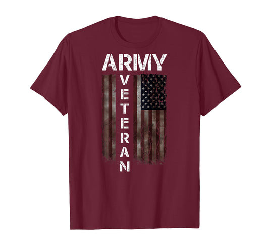 Cool American (USA) Flag - Proud Us Army Veteran Gift Idea T-Shirt