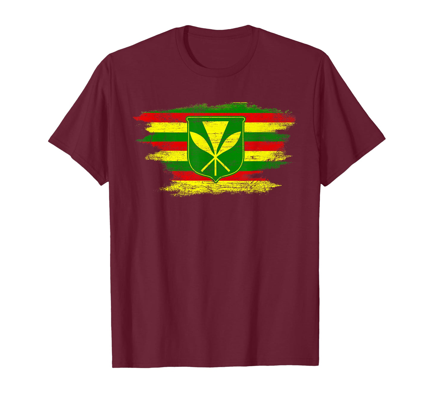 Kanaka Maoli Hawaiian Flag Pride Distressed Sovereign Gifts T-Shirt
