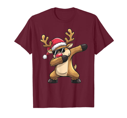 Dabbing Rudolf Reindeer Christmas T-Shirt