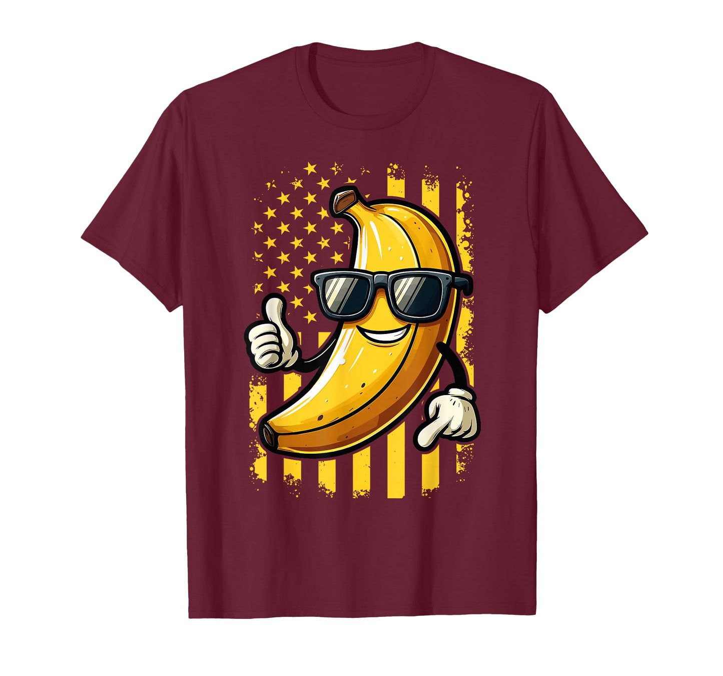 Graphic Bananas Proud Name Retro American Flag Bananas Lover T-Shirt