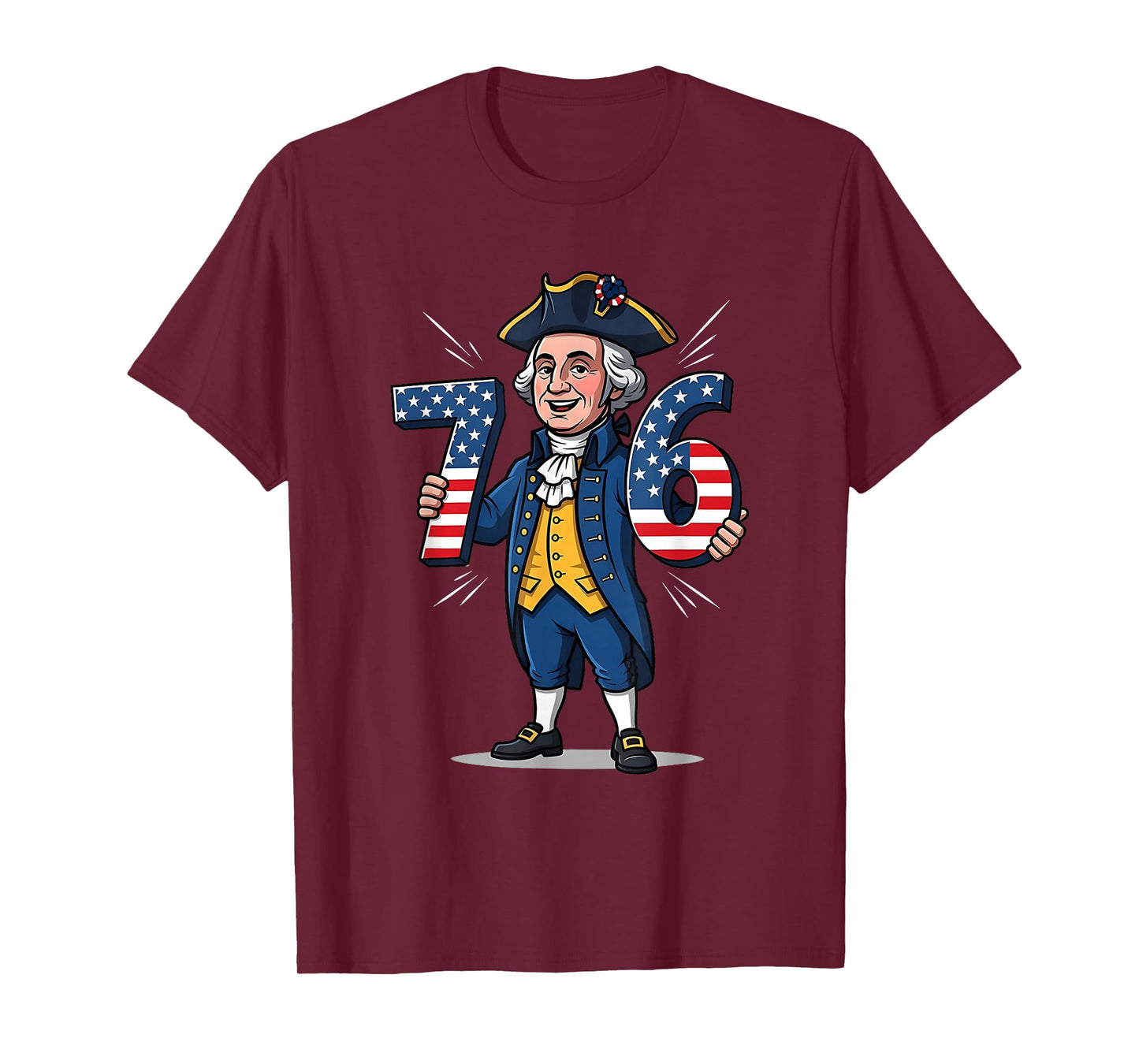 6-7 7-6 George Washington Six Seven Meme Gen Alpha Slang T-Shirt