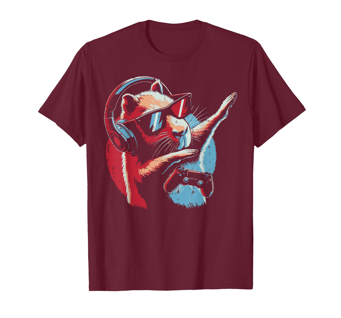 Capybara Gaming Controller Dab Gamer Capy Boys Kids Men Teen T-Shirt
