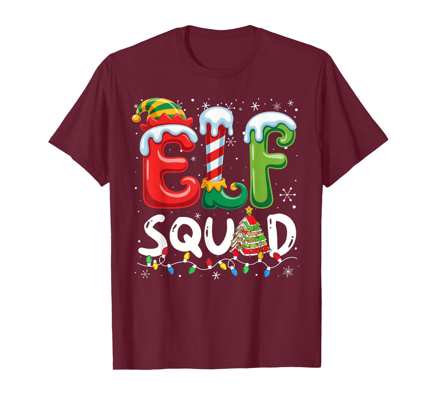 ELF Squad Funny Christmas ELF Student Teacher Men Women Kids T-Shirt