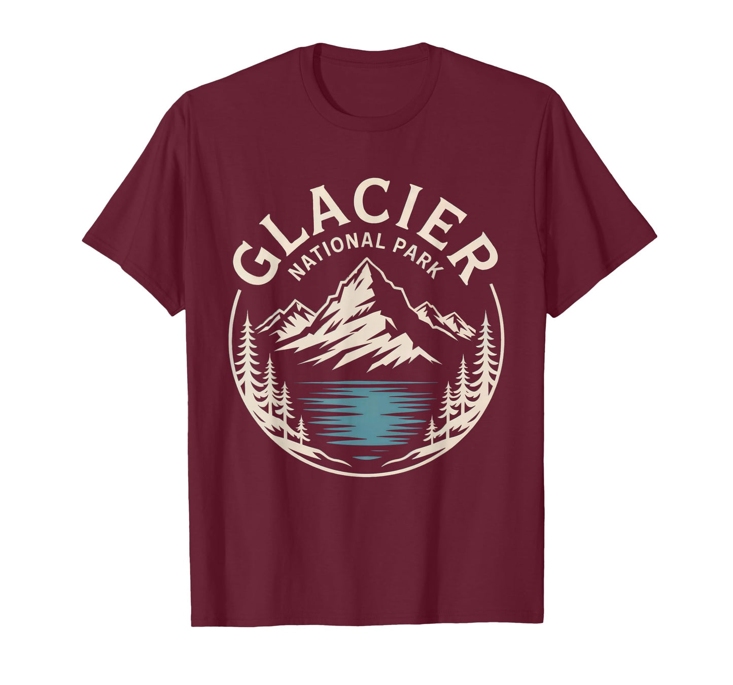 Glacier National Park Retro Outdoor Nature US National Park T-Shirt