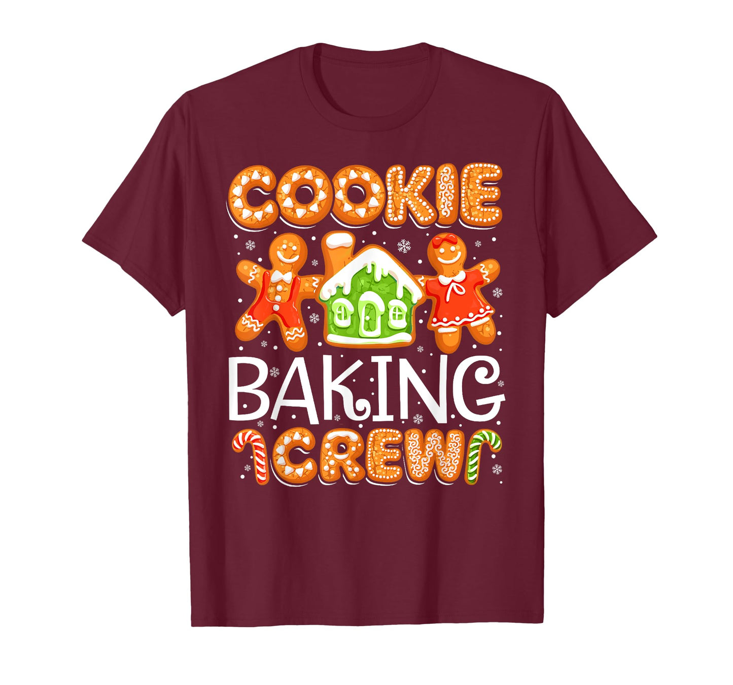 Christmas Cookie Baking Crew Baker Funny Pajamas Family Xmas T-Shirt