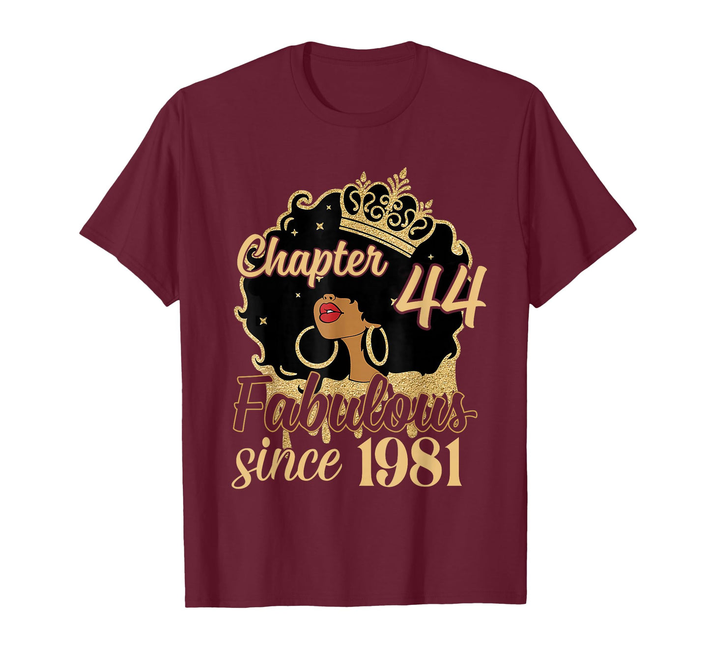 Chapter 44 Fabulous Since 1981 44th Birthday for Girls Women T-Shirt