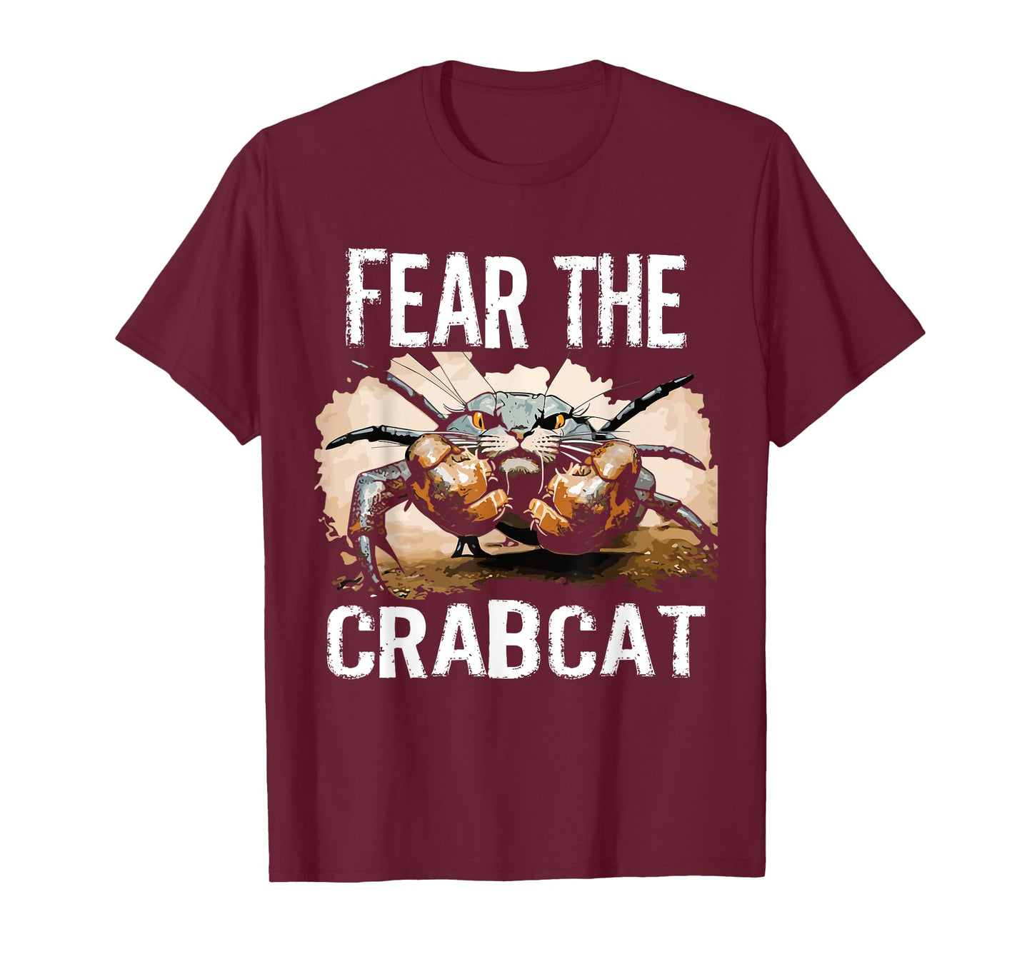 Fear the Crabcat - Funny Crab cat Cryptid Cryptozoology Men Women Kids T-Shirt