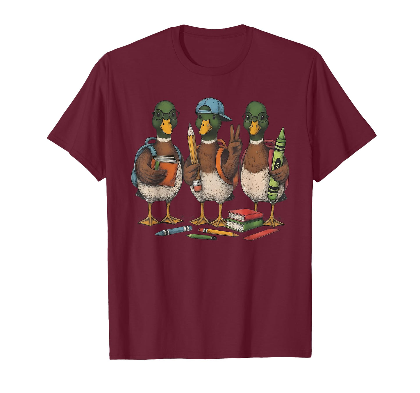 Back for Hunting Season Mallard Duck Hunting Kids Teacher T-Shirt
