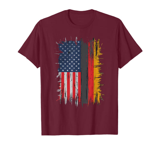 Half German Half American USA Flag Germany America T-Shirt