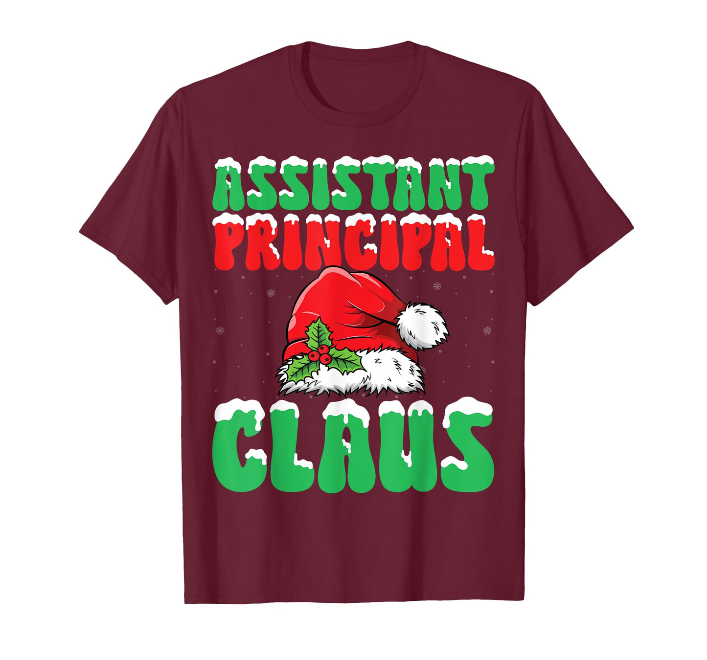 Assistant Principal Santa Claus Xmas School Worker Christmas T-Shirt
