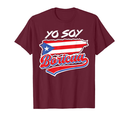Yo Soy Boricua Puerto Rico Flag Puerto Rican Women Hispanic T-Shirt