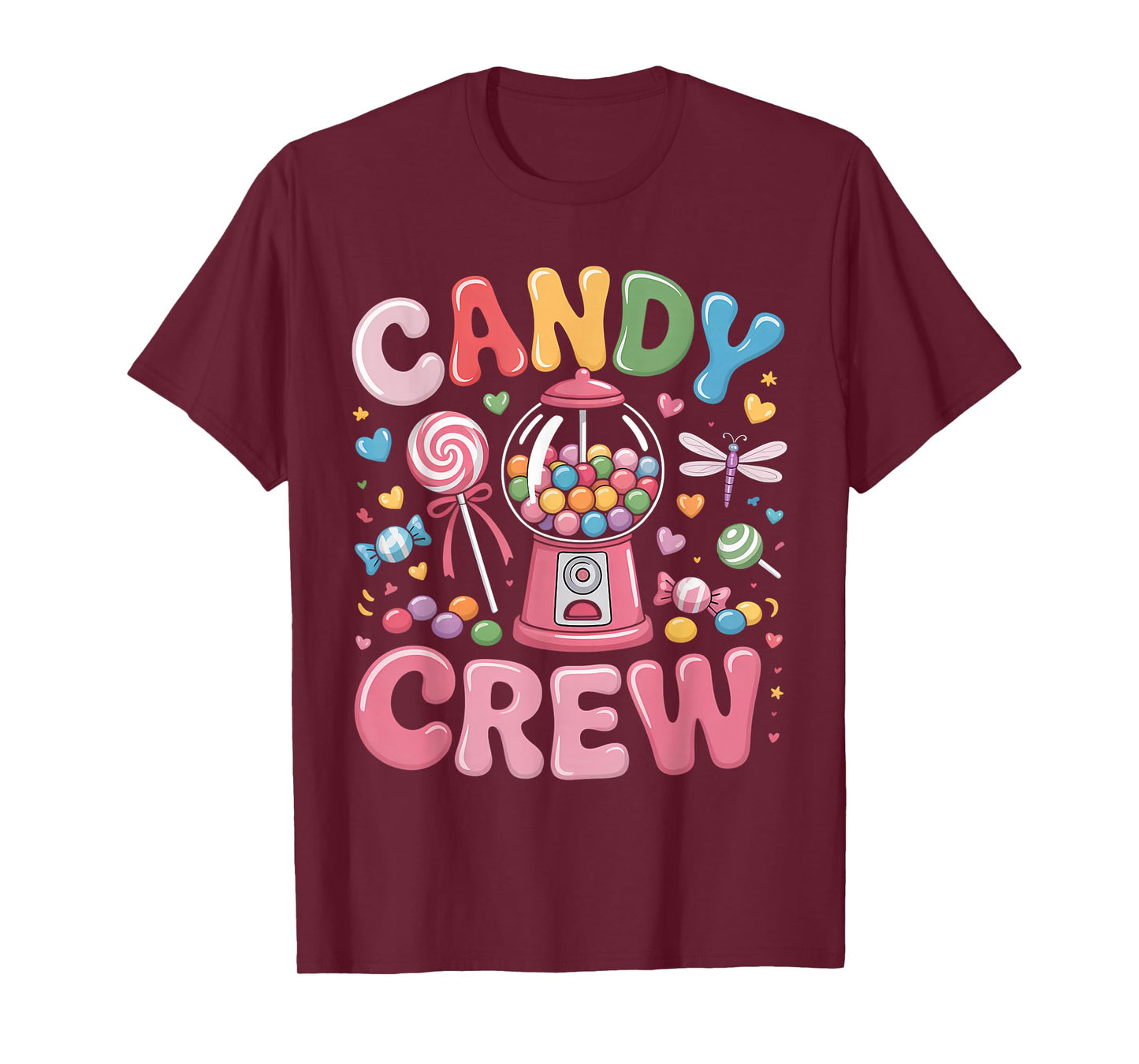 Candy Crew Cute Colorful Sweet Treats Design T-Shirt