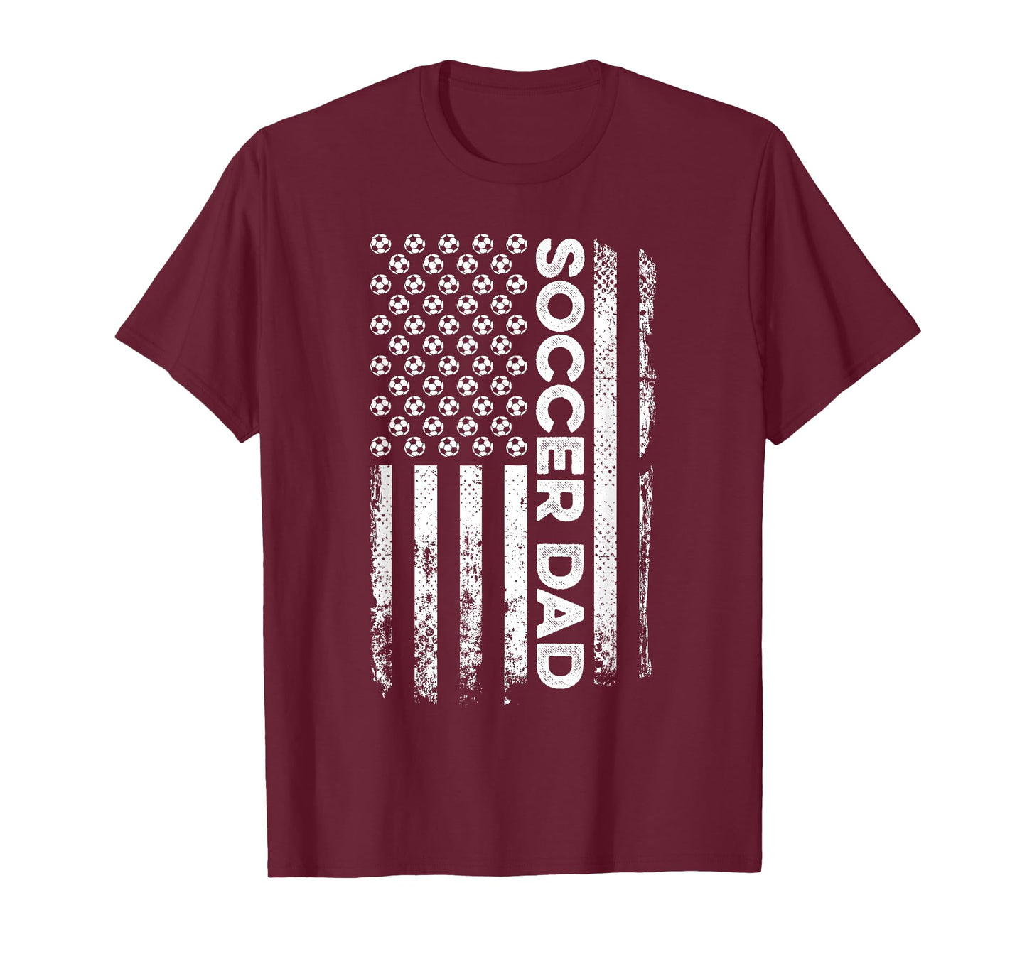 Soccer Dad American Flag Patriotic Father's Day T-Shirt