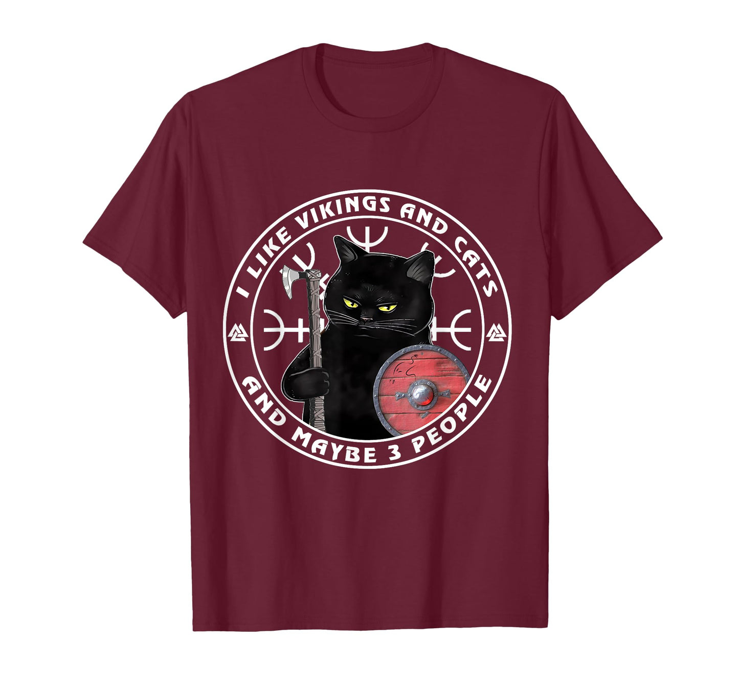 I Like Vikings And Cats And Maybe 3 People, Vikings Kitten T-Shirt