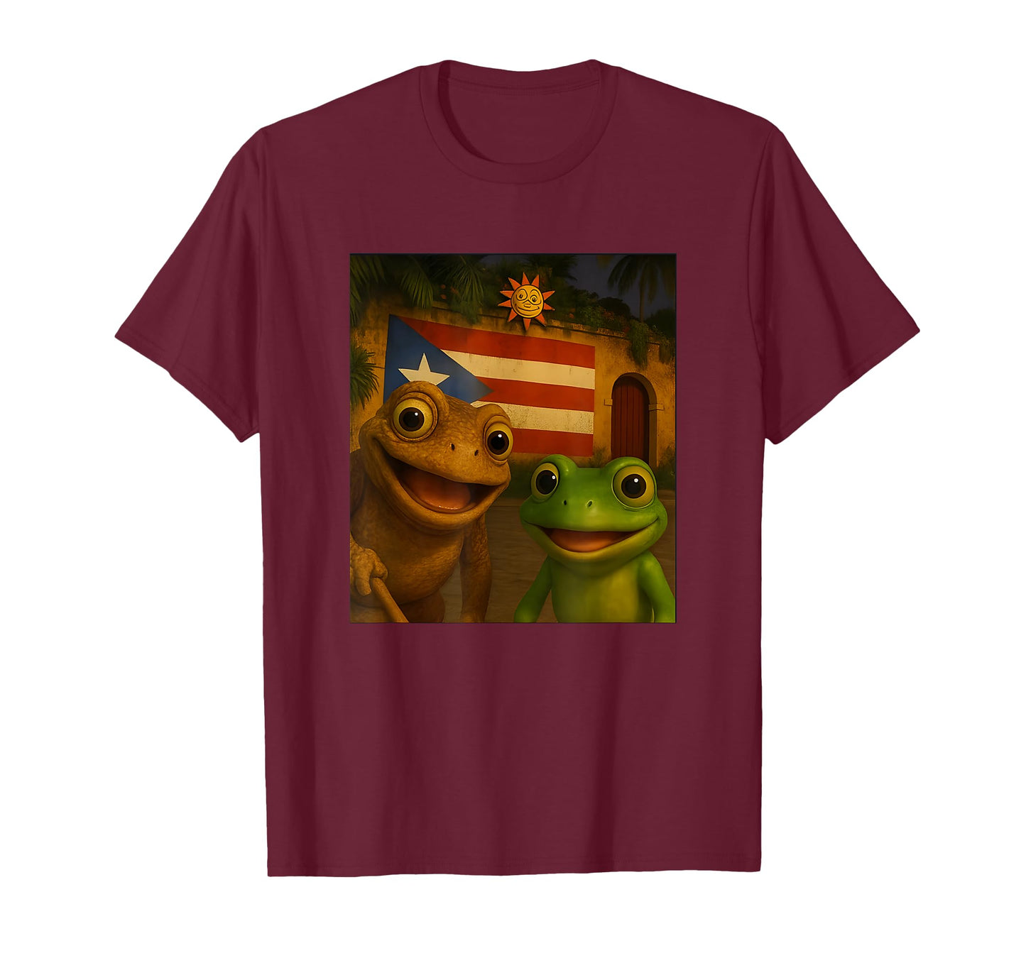 Sapo Concho Coqui Frog Selfie Puerto Rican T-Shirt