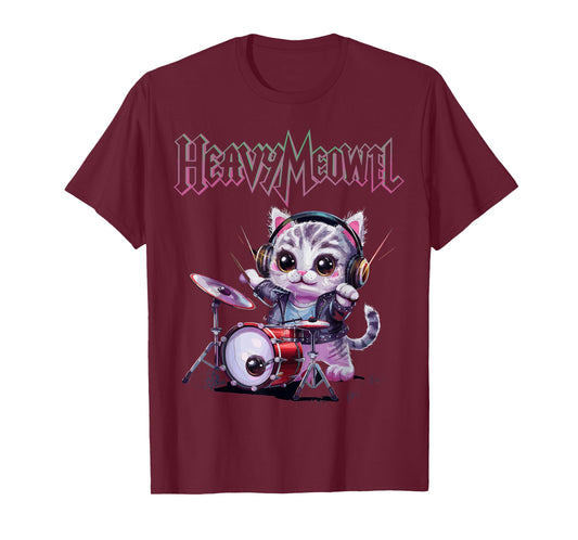 Heavy Meowtal Cute Cats T-Shirt