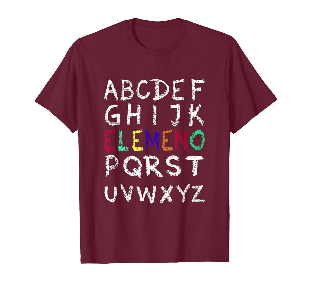 ELEMENO Alphabet-Funny Preschool Kindergarten-School Teacher T-Shirt