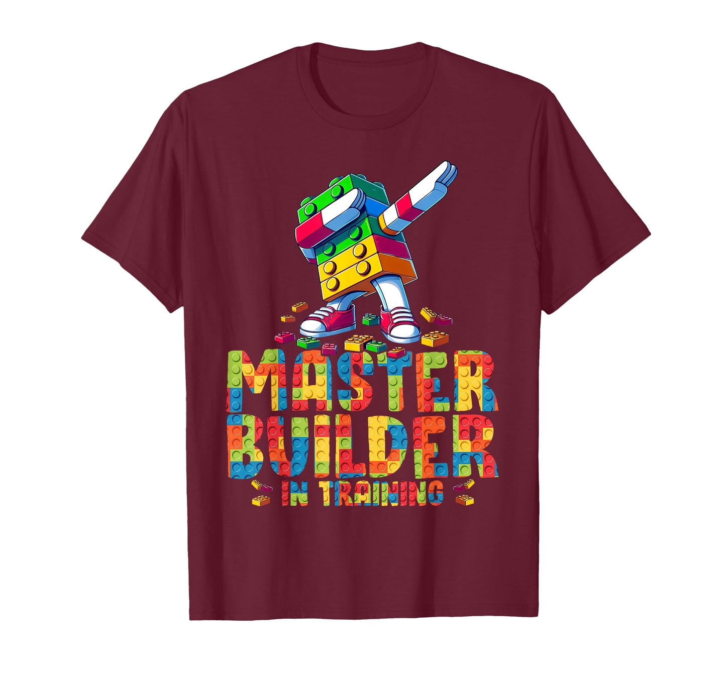 Master Builder in Training Bricks Blocks Kids Boys Funny T-Shirt