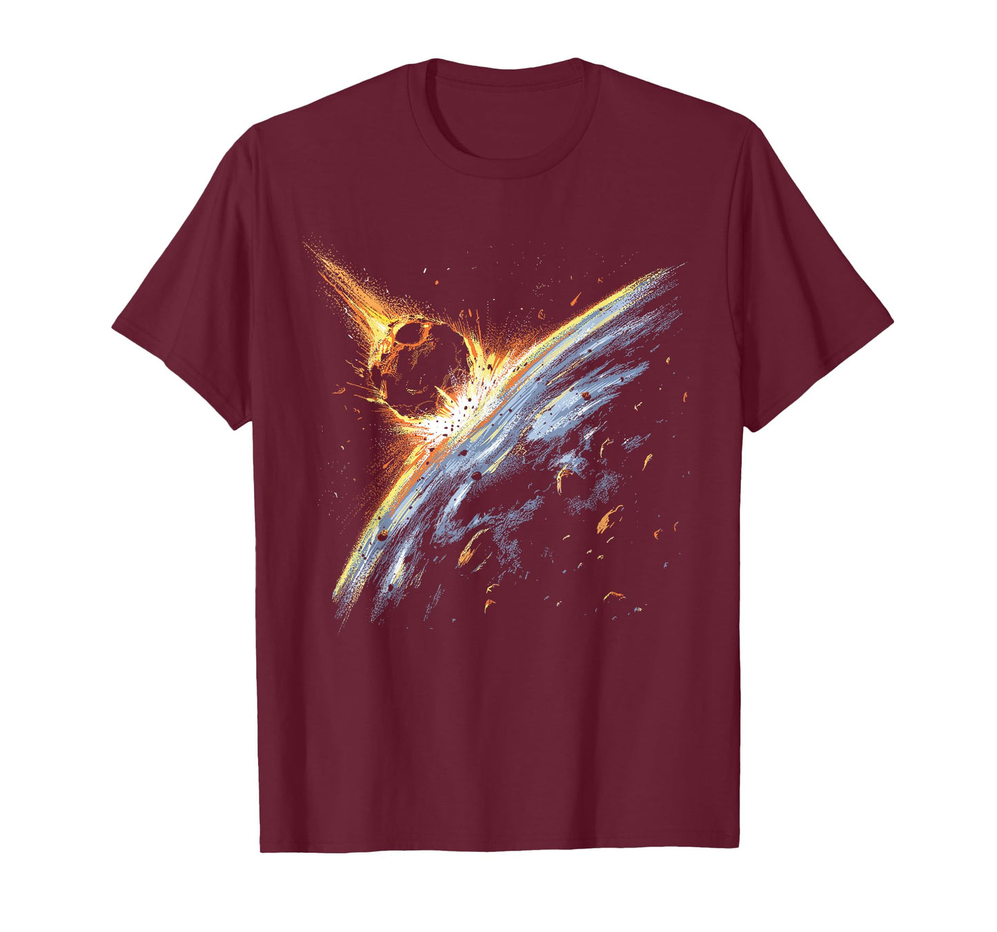 Asteroid Meteorite Impact Earth Space Comet Meteors Sci-Fi T-Shirt