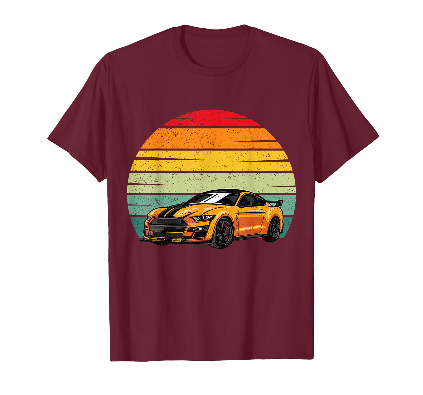 Classic Sport Car Golden Car Lover Gift Mechanic Driver Race T-Shirt