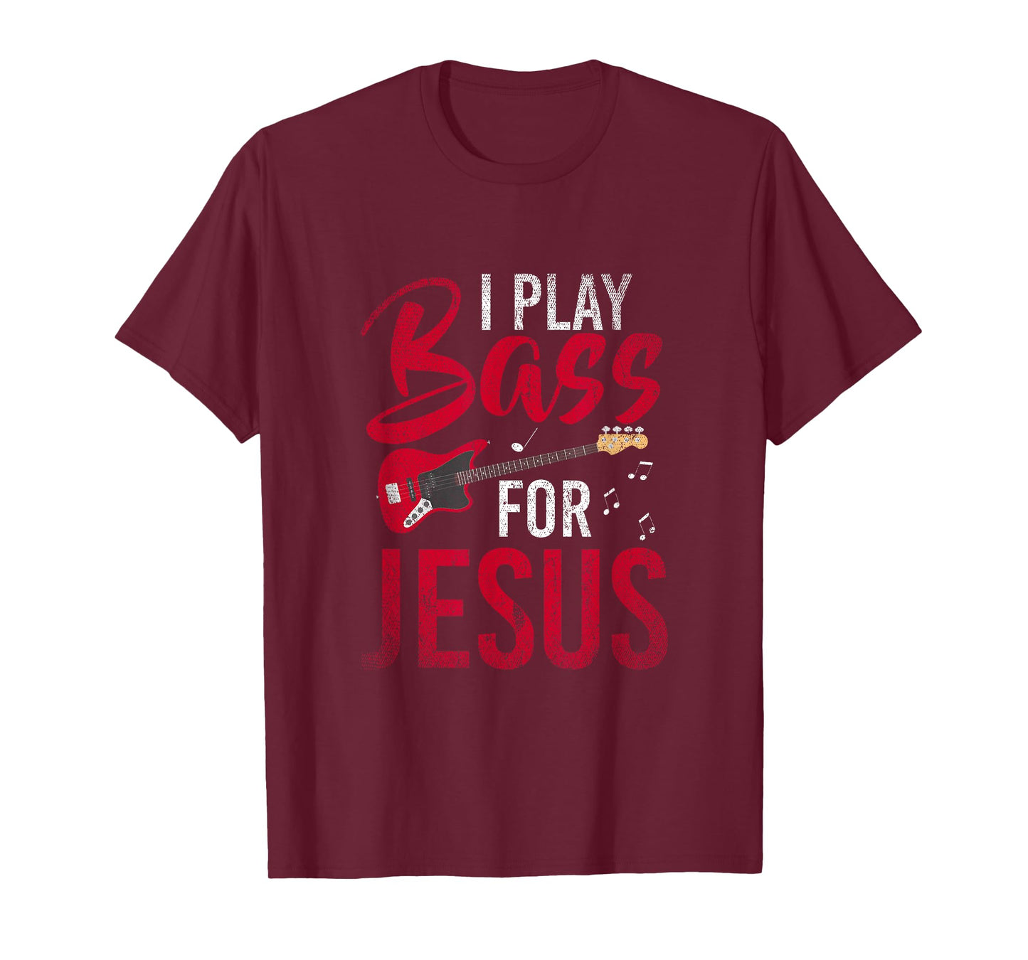 Christian Bassist Bass Player Jesus Bass Guitar T-Shirt
