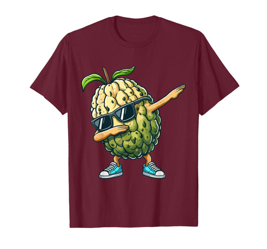 Cherimoya Dabbing Dance Sunglasses Fruit Lovers T-Shirt
