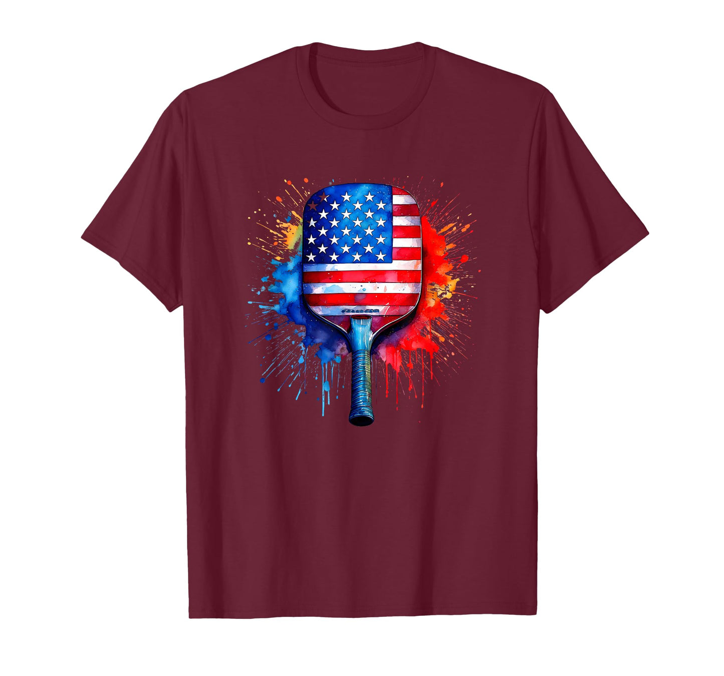 US Flag Pickleball Players Paddleball Lovers T-Shirt
