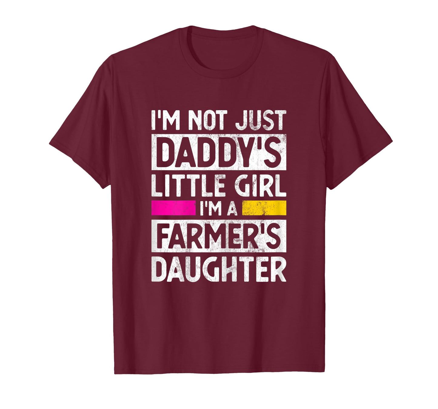 Daddy's Little Girl Farmer Daughter Farming Gag Gift Girls T-Shirt