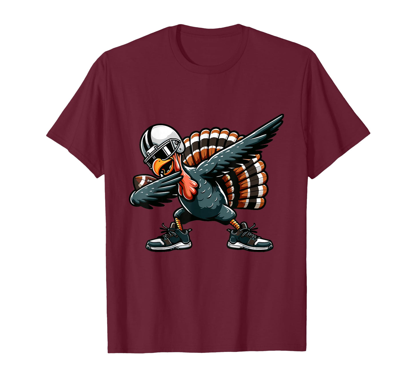 Dabbing Turkey Bowl Football Kids Men Boys Thanksgiving T-Shirt