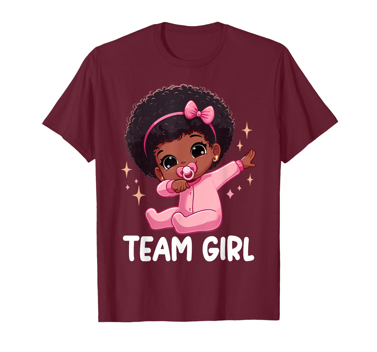 Team Girl Baby Announcement Gender Reveal Party T-Shirt
