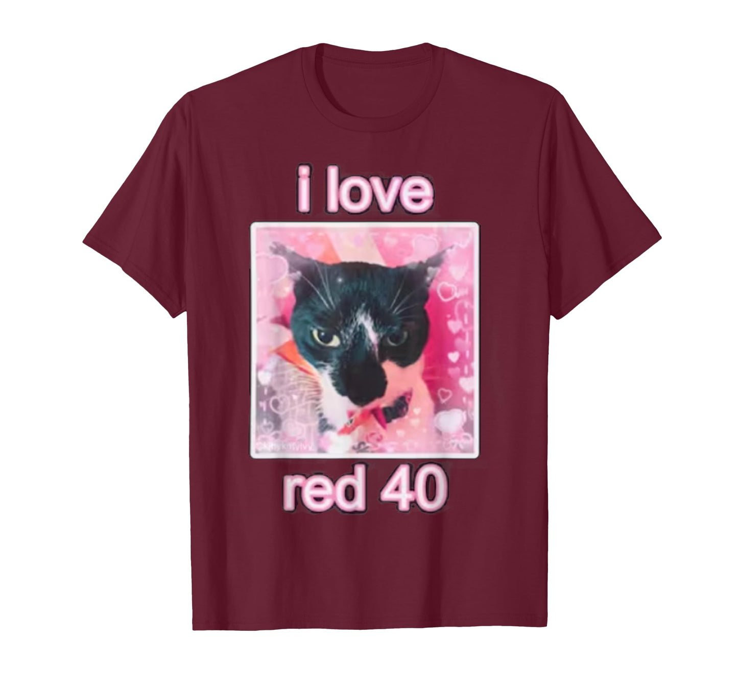 I Love Red 40 Cat Men Women Kids T-Shirt