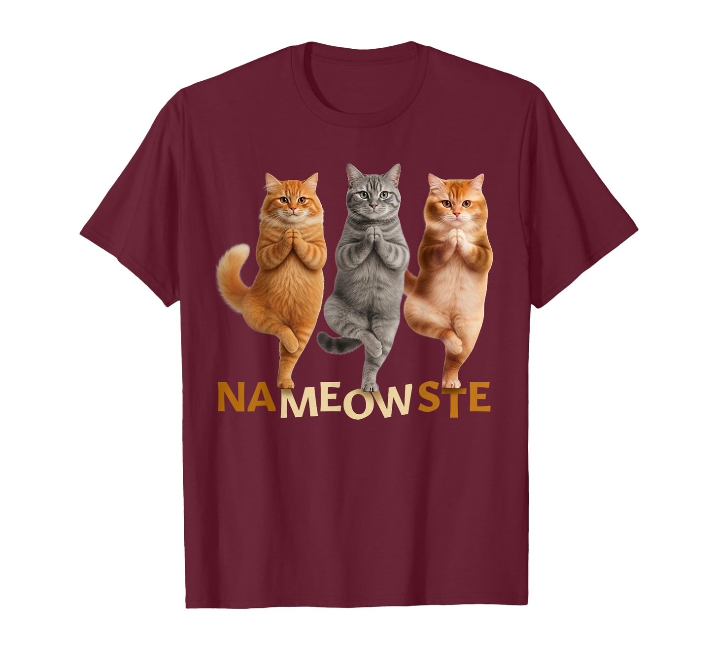 Nameowste Yoga Cat T-Shirt