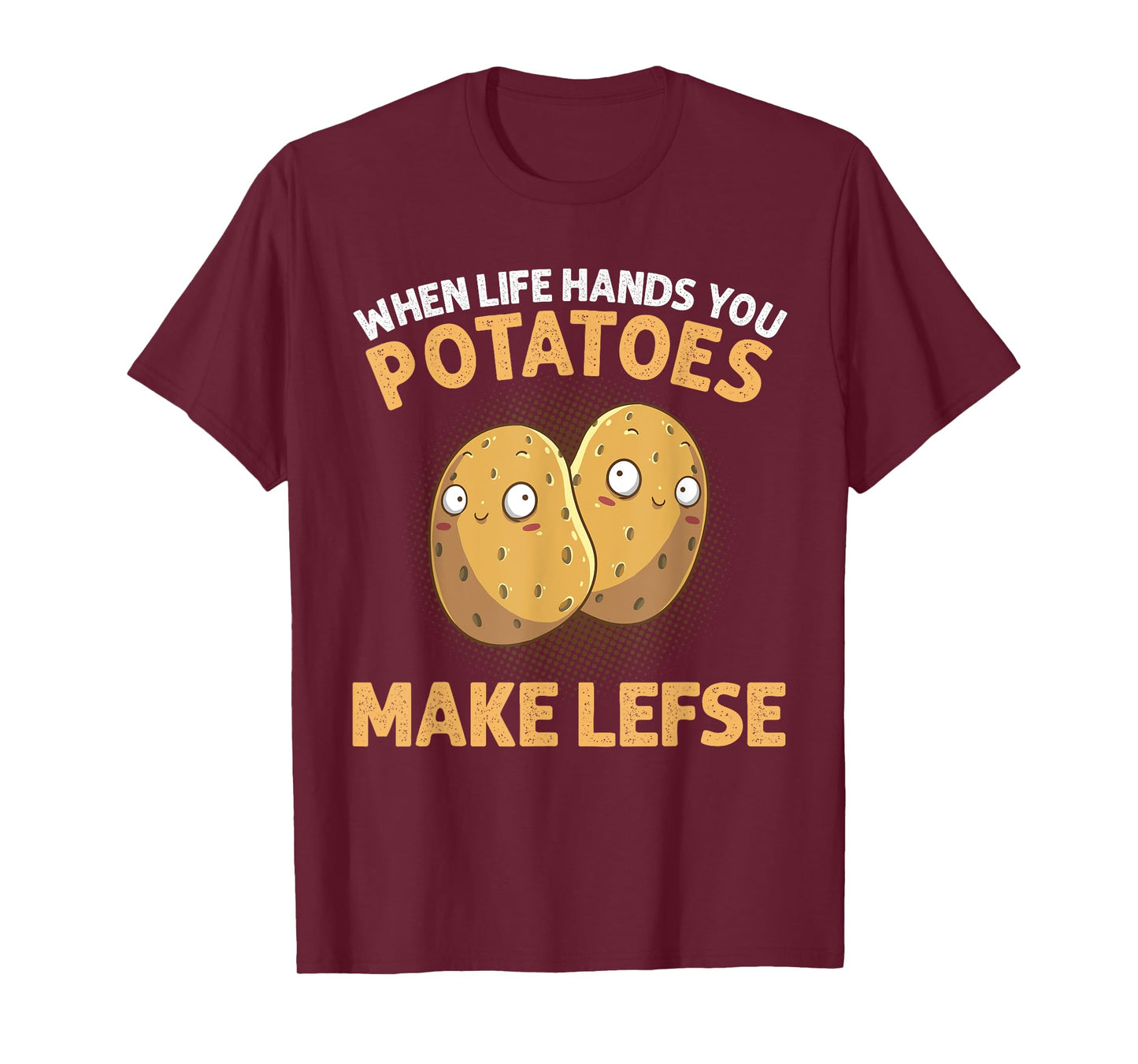 Cool Lefse For Men Women Potato Flatbread Baking Pastry Food T-Shirt