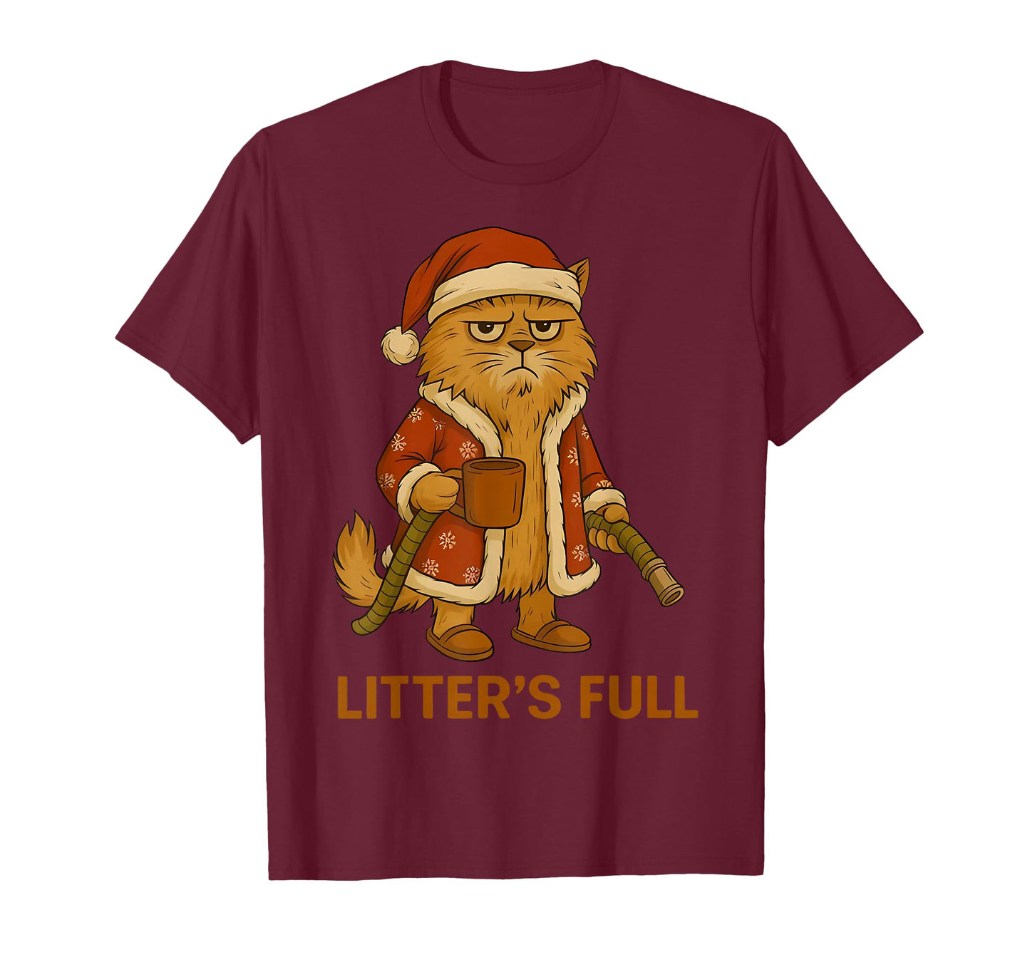 Funny Litter’s Full Cat Christmas Parody Litter’s Full T-Shirt