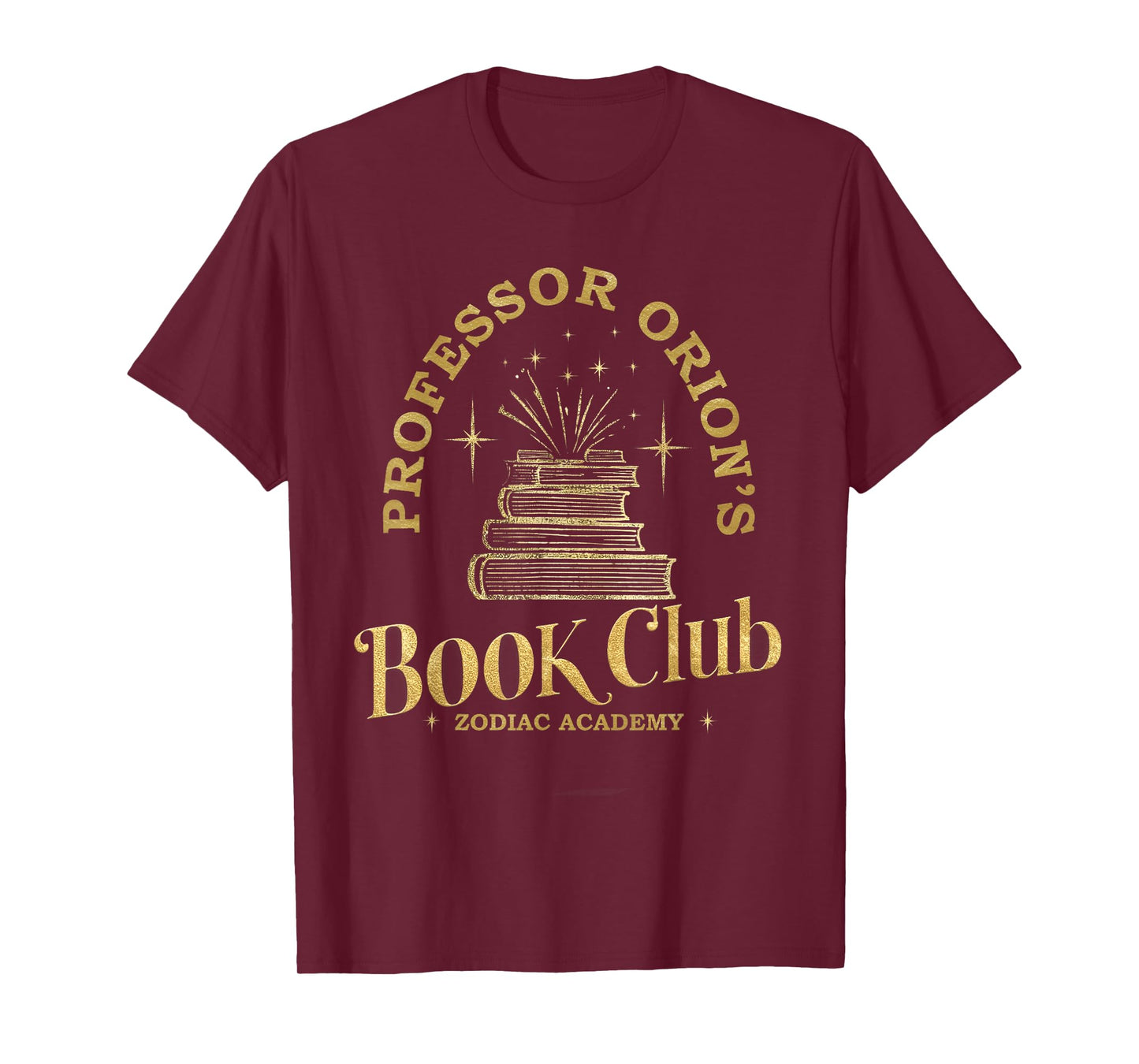 Academy Book Nerd Professor Orion's BookClub Zodiac T-Shirt