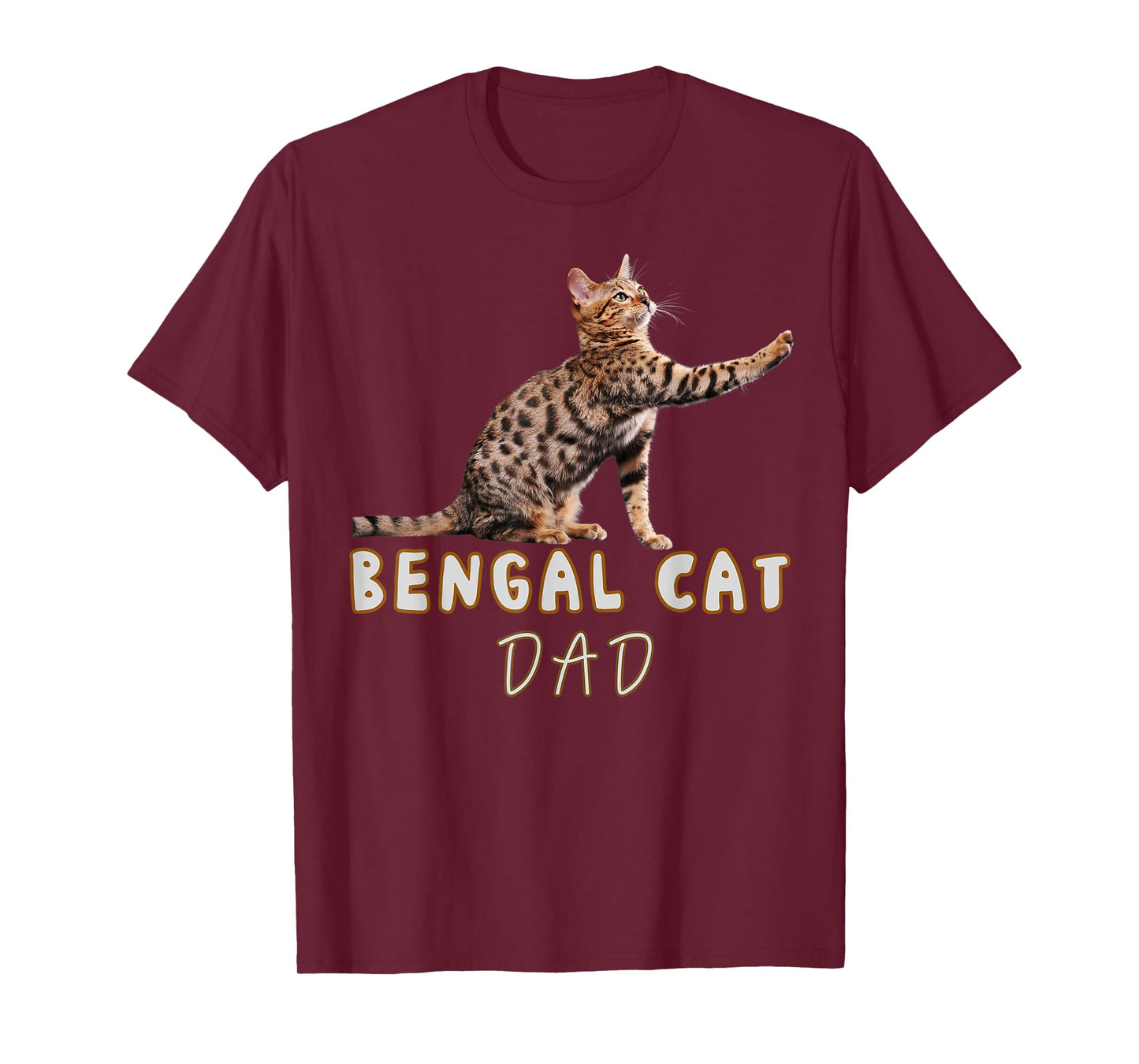 Bengal Cat Dad Funny Cute Bengal Lover T-Shirt