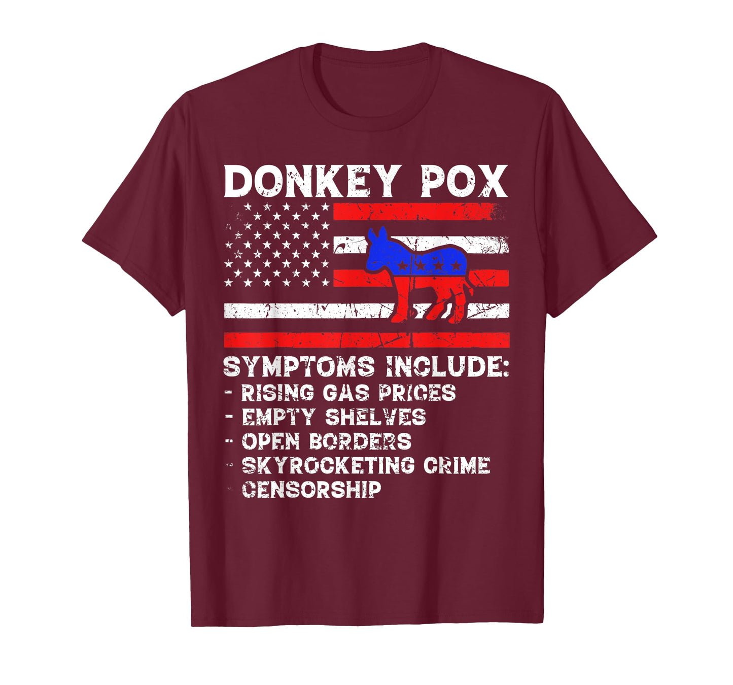 Donkey Pox Symptoms Shirt The Disease Killing America Biden T-Shirt