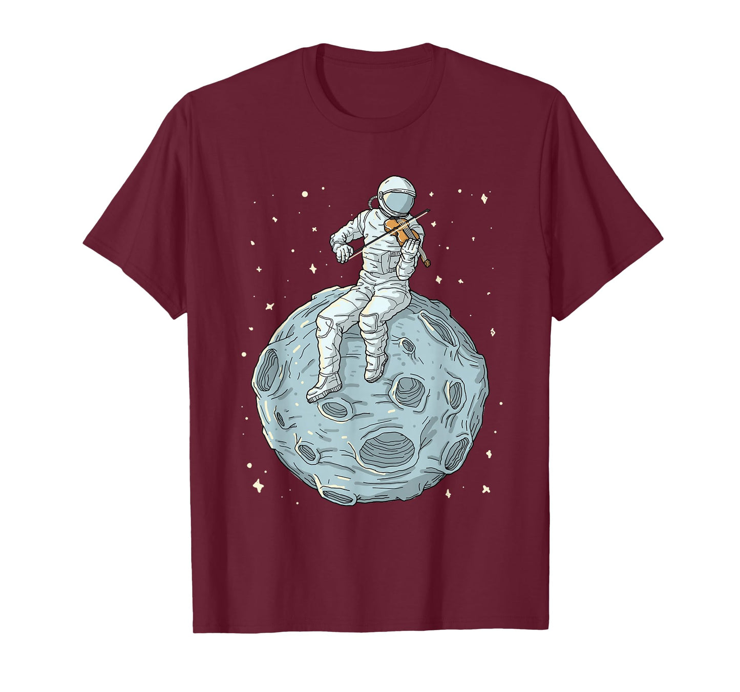 Astronaut Violin Player Violinist Viola Classical Music T-Shirt