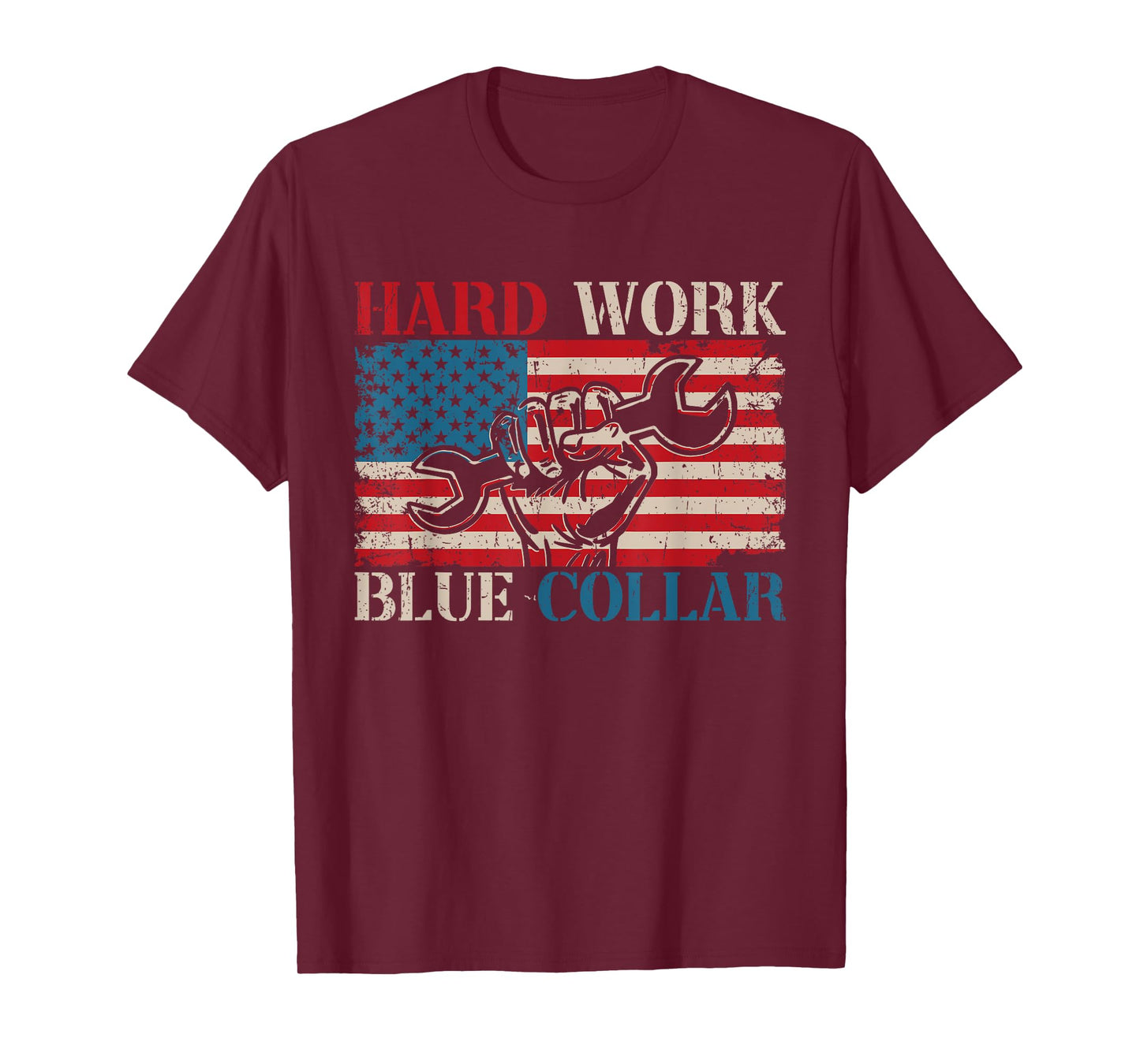 American Roughneck Mechanic Blue Collar Worker T-Shirt