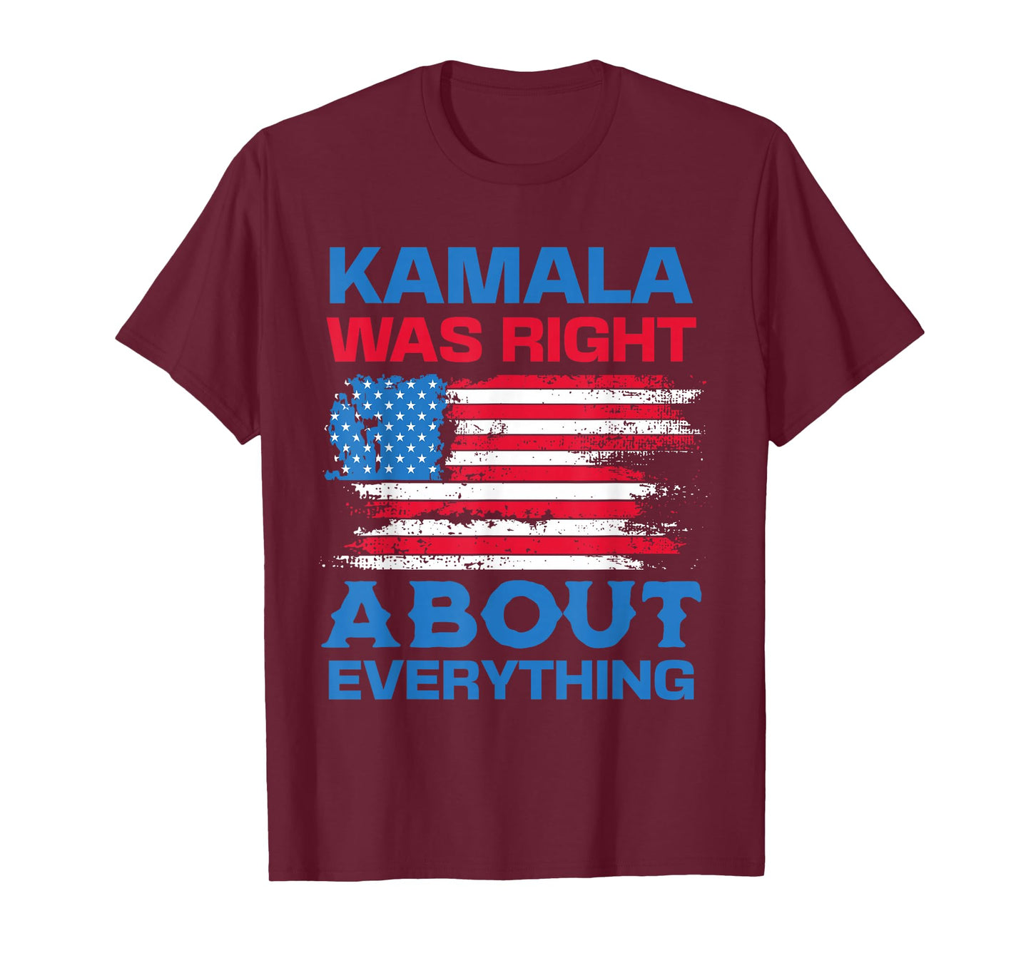 Kamala Was Right About Everything - American Flag T-Shirt