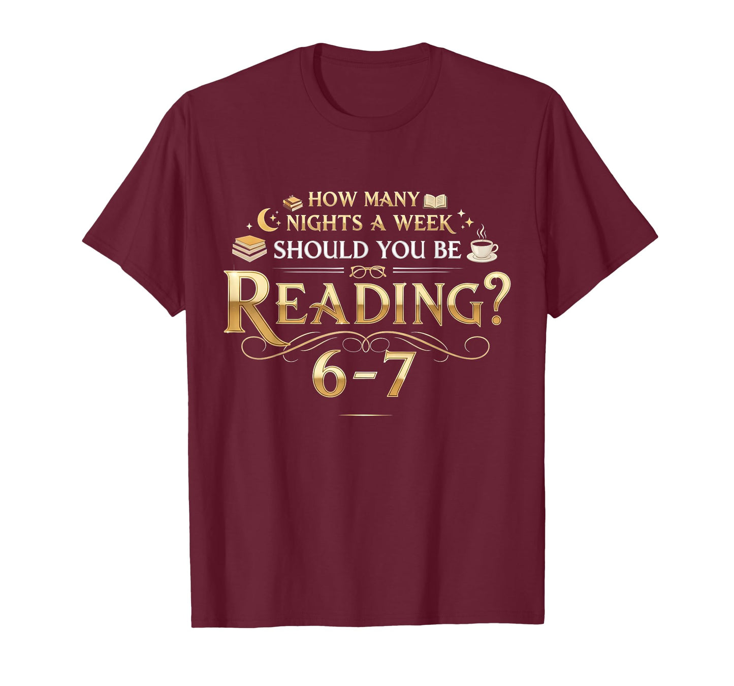 Funny Reading 6–7 Teacher Librarian English Book Lover Quote T-Shirt