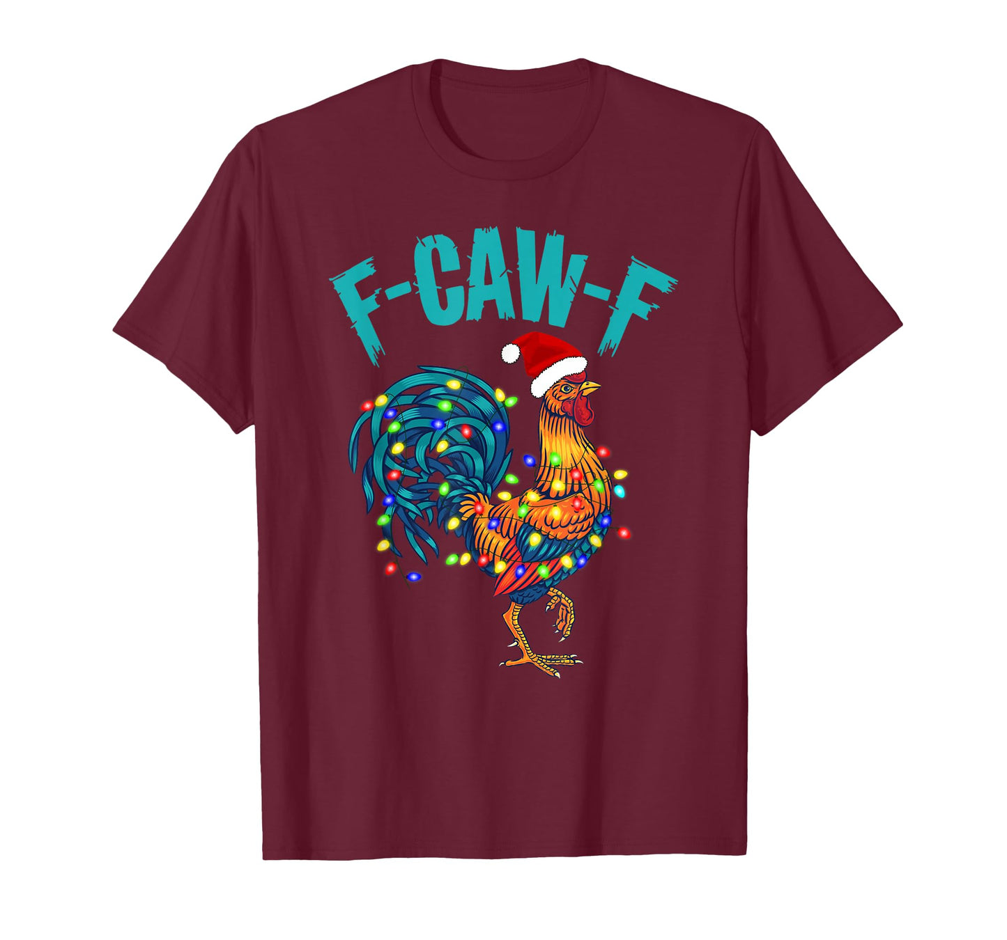 F-Caw-F Funny Chicken Humor Rooster Meme Christmas Pajamas T-Shirt