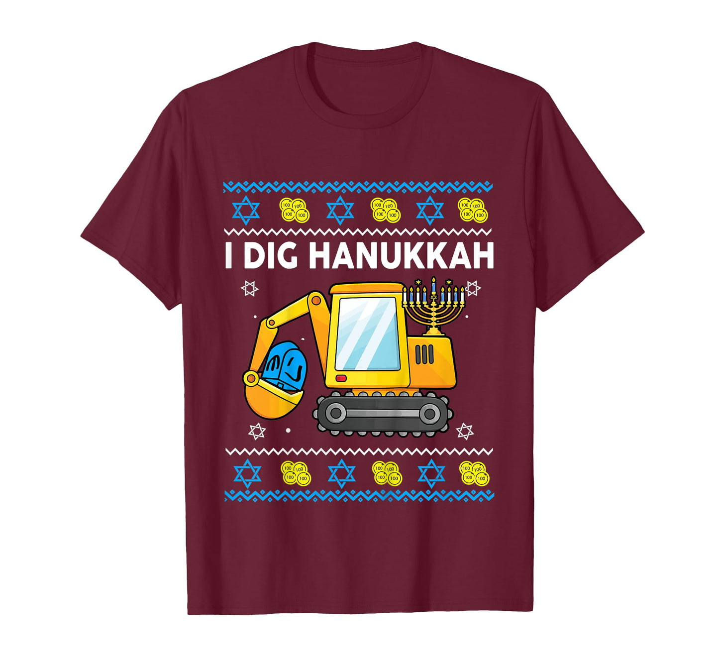 Kids I Dig Hanukkah-Shirt Happy Chanukah Funny Jewish Boy Toddler T-Shirt