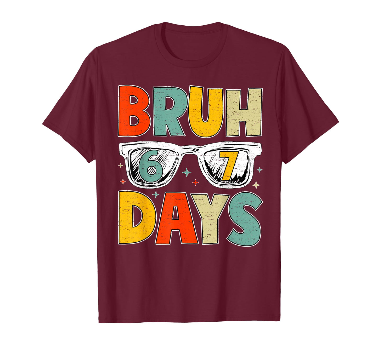 Bruh 67 Days of School Sunglasses 67th Day of School Kid Boy T-Shirt