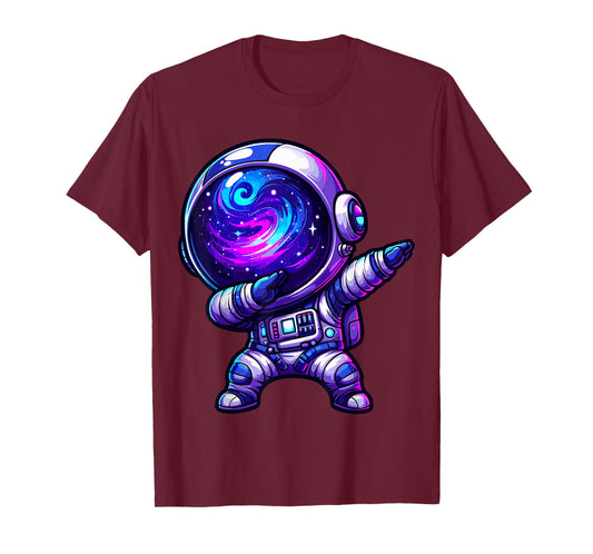 Dabbing Astronaut Galaxy Space T-Shirt