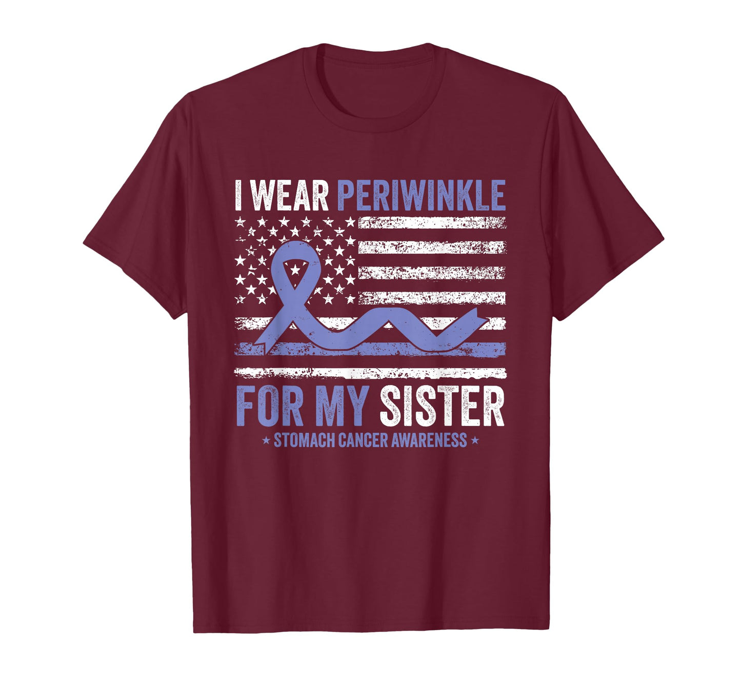 I Wear Periwinkle For My Sister Stomach Cancer Awareness T-Shirt